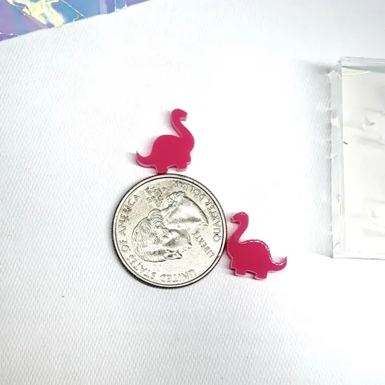 Brontosaurus Dinosaur Stud Earring Mold(A4) {3}