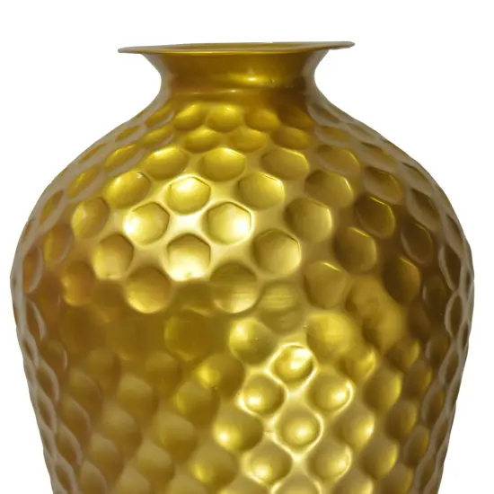 Decorative Modern Gold Metal Hammered Floor Vase - Elegant 25-Inch-Tall Bottle Shape for Entryway, Living Room, or Dining Room Perfect for Home Decor, Interior Design, Flower Arrangement Display {5}