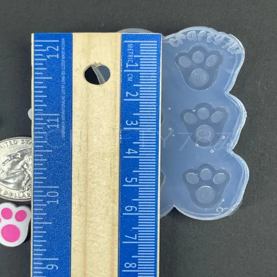 Bunny Paws Studs/Bits Silicone Mold (A3) {6}