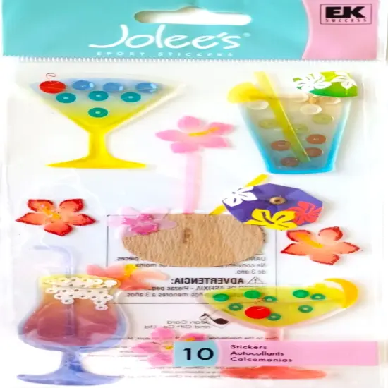 Jolee's Boutique Tropical Drinks Dimensional Stickers {1}