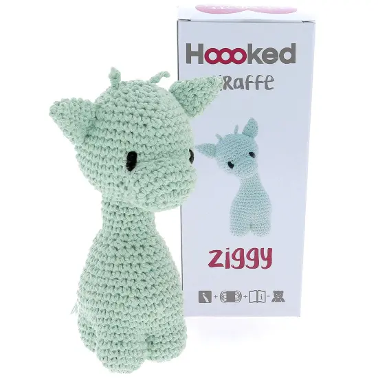 Multipack of 2 - Hoooked Ziggy Giraffe Kit W/Eco Barbante Yarn-Spring {4}