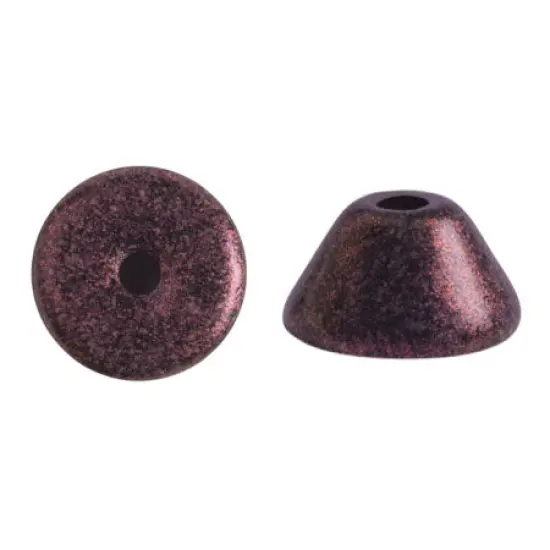 Konos Par Puca&reg;, Czech glass bead, Metallic Matte Burgundy, 10 grams {2}