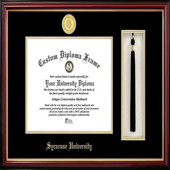 Syracuse University 11w x 8.5h Tassel Box and Diploma Frame {1}