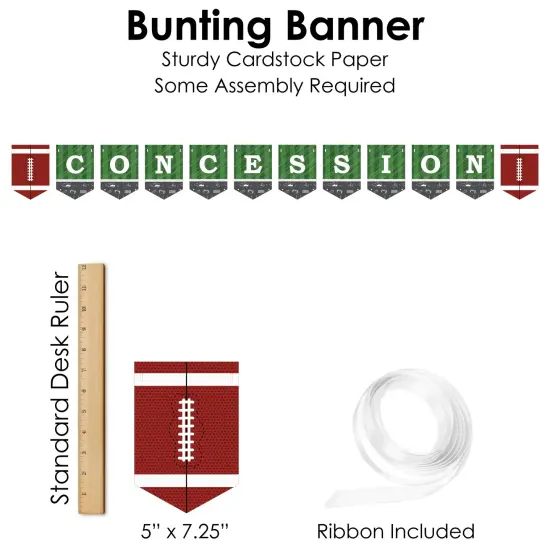 Big Dot of Happiness End Zone - Football - DIY Baby Shower or Birthday Party Concession Signs - Snack Bar Decorations Kit - 50 Pieces {7}