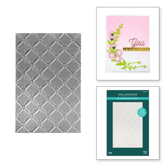 Spellbinders 3D Embossing Folder 5.5"X8.5"-Tufted {6}