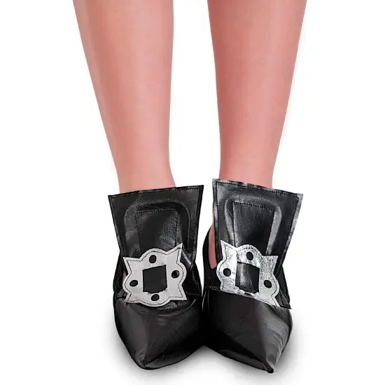 Witch Costume Shoe Covers - Wicked Hag Pointy Fake Shoes Accessories for Costumes for Adults and Children {4}