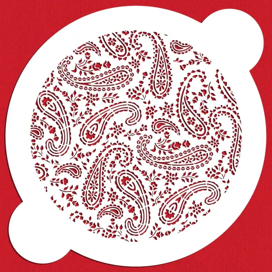 Paisley Cake Stencil Top | C701 by Designer Stencils | Cake Decorating Tools | {1}
