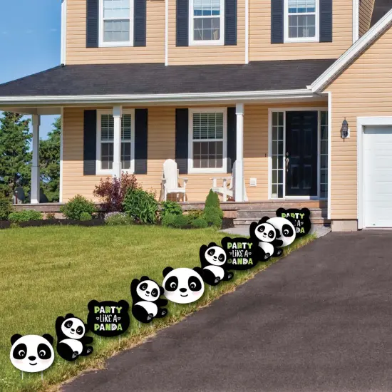 Big Dot of Happiness Party Like a Panda Bear - Lawn Decorations - Outdoor Baby Shower or Birthday Party Yard Decorations - 10 Piece {4}