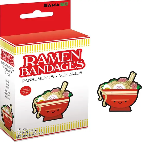 Ramen Bandages | Set of 18 Individually Wrapped Self Adhesive Bandages {1}