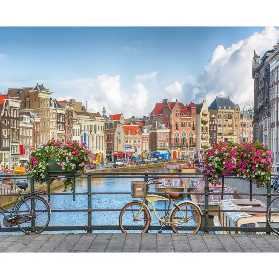 Afternoon in Amsterdam City 1000 Piece Jigsaw Puzzle {1}