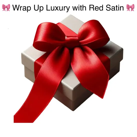 FabricLA Satin Ribbon 3/8 Inch | Polyester Satin Ribbon| 100 Yards Ribbon Ideal for Gifts & Crafting Pink {3}