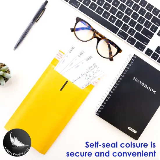 BAZIC Self-Seal Bubble Mailers (#0) 6" x 9.25" (4/Pack) {2}