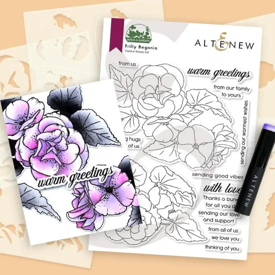 Build-A-Garden: Frilly Begonia {3}