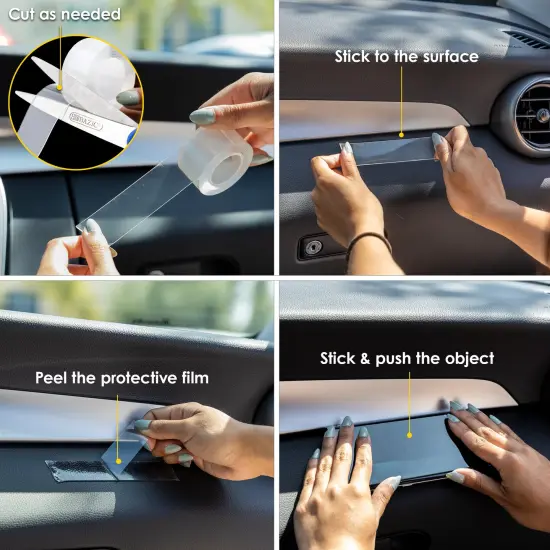 BAZIC 1" X 60" Double Sided Clear Mounting Tape {3}