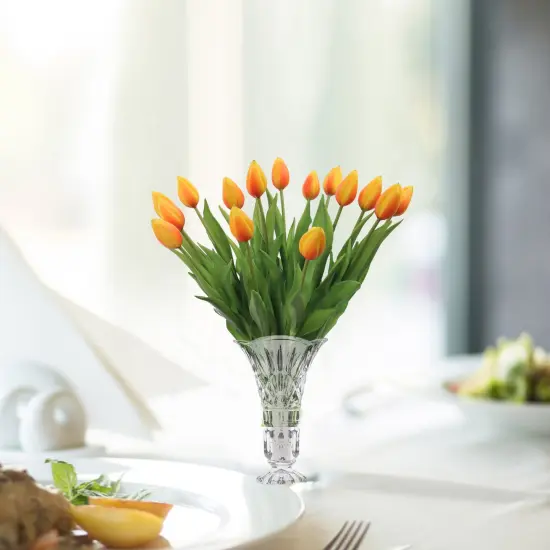 24-Pack: Real Touch Orange Tulip Bud Stem, Floral Home by Artificial Flowers {5}