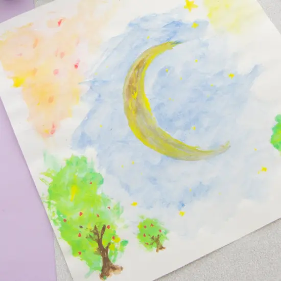 BAZIC Semi Moist Watercolor w/ Brush 8 Ct. {6}