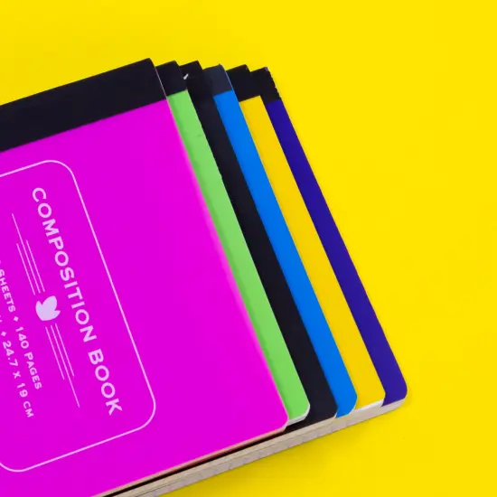 BAZIC Composition Book W/R Poly Cover 70 Ct. {4}