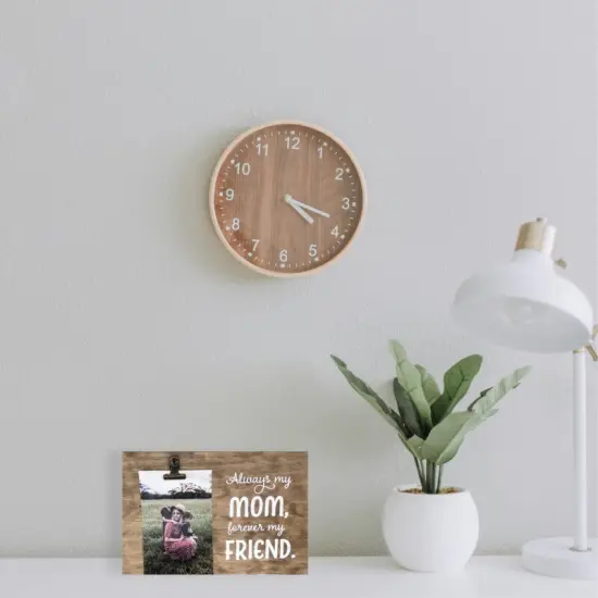 Decorative Wood Clip Frame: Mom {2}