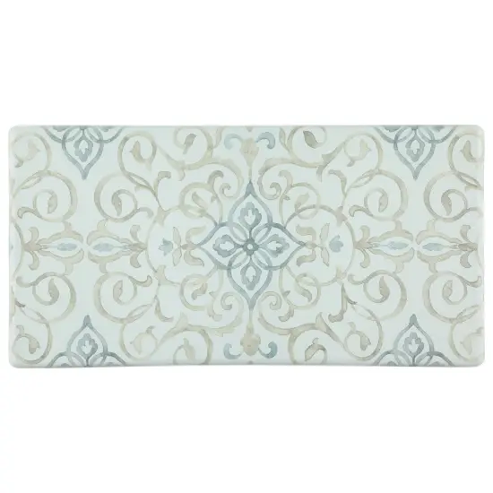 20"x39" Anti-Fatigue Embossed Floor Mat (RUSTIC MEDALLION) Cream {1}