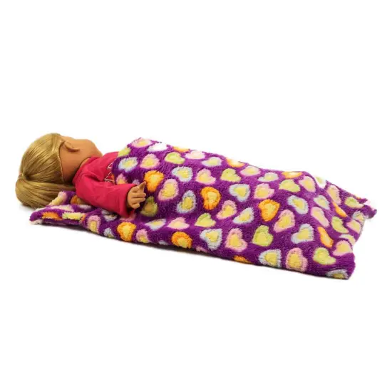 The Queen's Treasures 18 Inch Doll Soft Purple Sleeping Bag Accessory {2}