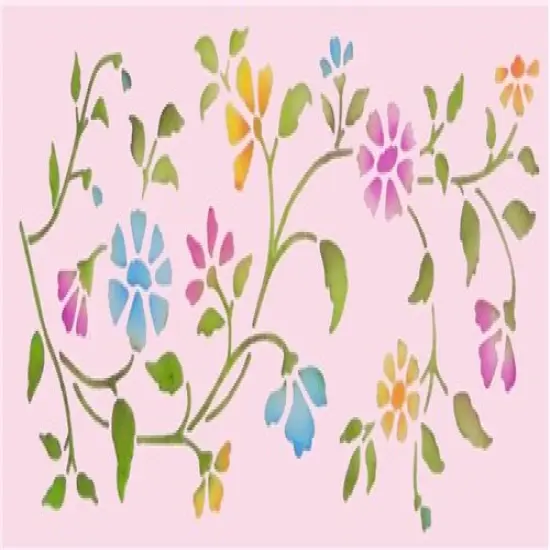 Chintz Floral Cake Stencil Side | C488 by Designer Stencils | Cake Decorating Tools | {2}
