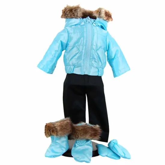The Queen's Treasures 15 Inch Baby Doll Clothes Complete Blue Snow Suit {4}