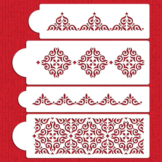 Mexican Tile Cake Stencil Set | C540 by Designer Stencils | Stencils for Royal Icing, Airbrush, Dusting Powder | {5}