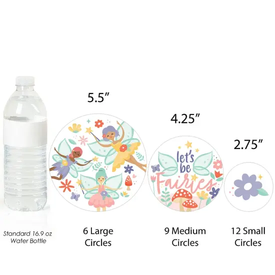 Big Dot of Happiness Let's Be Fairies - Fairy Garden Birthday Party Giant Circle Confetti - Party Decorations - Large Confetti 27 Count {4}