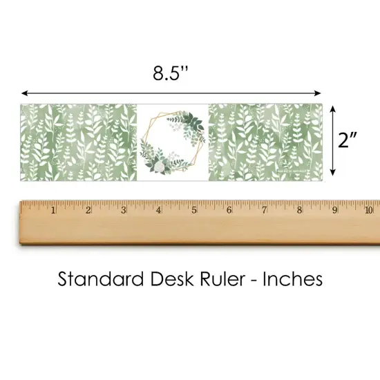 Big Dot of Happiness Boho Botanical - Greenery Party Water Bottle Sticker Labels - Set of 20 {6}