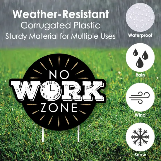 Big Dot of Happiness Happy Retirement - Yard Sign & Outdoor Lawn Decorations - Retirement Party Yard Signs - Set of 8 {4}