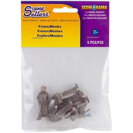 SceneARama Scene Setters(R) Figurines-Friars/Monks 5/Pkg {1}