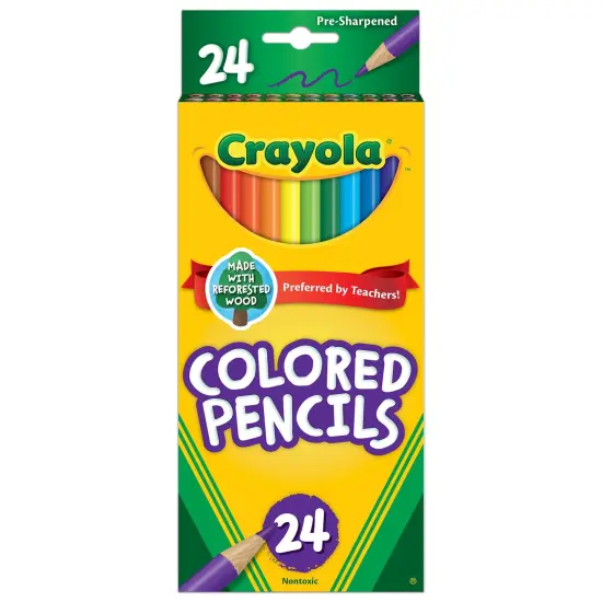 Crayola Colored Pencils-24/Pkg Long {1}