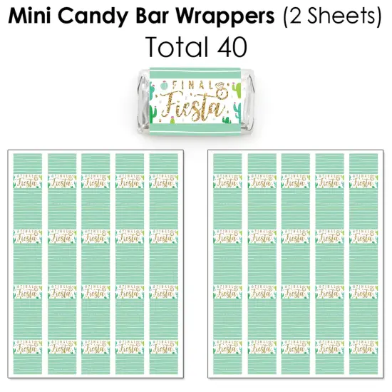 Big Dot of Happiness Final Fiesta - Last Fiesta Bachelorette Party Candy Favor Sticker Kit - 304 Pieces {4}