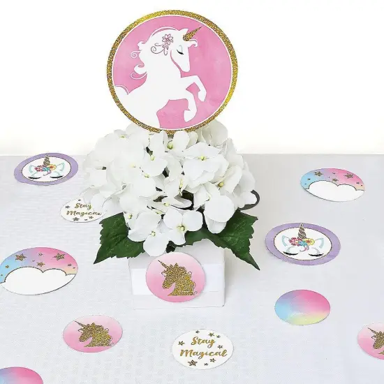 Big Dot of Happiness Rainbow Unicorn - Magical Unicorn Baby Shower or Birthday Party Giant Circle Confetti - Party D&eacute;cor - Large Confetti 27 Count {7}