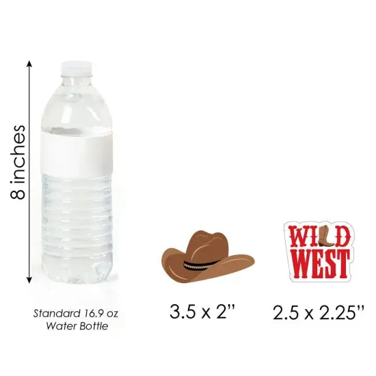 Big Dot of Happiness Western Hoedown - DIY Shaped Wild West Cowboy Party Cut-Outs - 24 Count {7}
