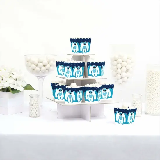 Big Dot of Happiness Yeti to Party - Party Mini Favor Boxes - Abominable Snowman Party or Birthday Party Treat Candy Boxes - Set of 12 {4}