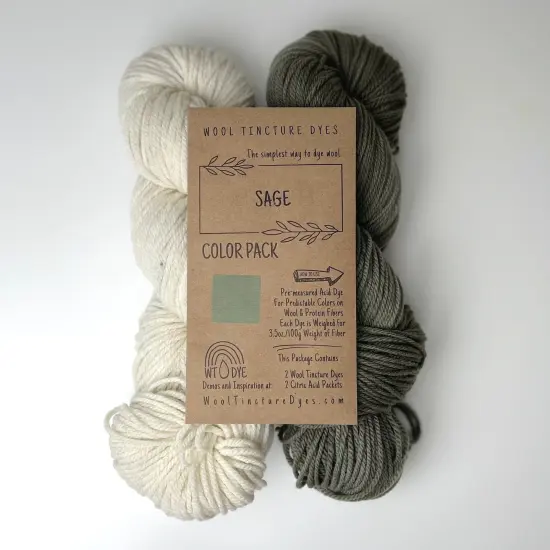 Wool Tincture Dye Color Packs Sage {1}