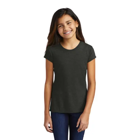 District&reg; Girls Perfect Tri Short Sleeve Crew Neck Tee Purple frost {4}