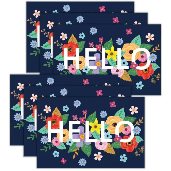 Wildflowers Hello Postcards, 30 Per Pack, 6 Packs {1}