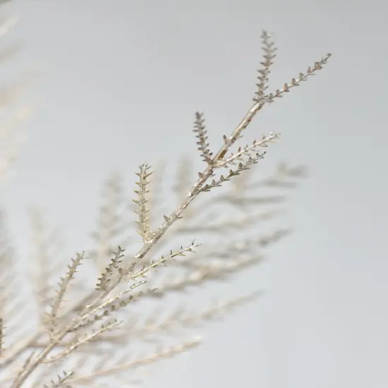 24" Faux Metallic Platinum Cedar Stem {3}
