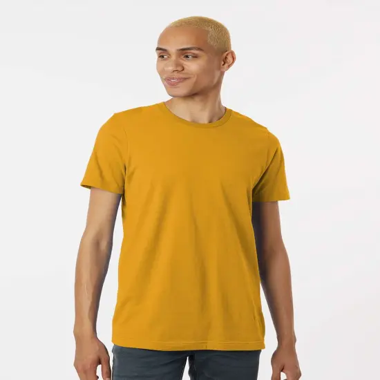 Tultex&reg; Heavyweight Jersey Short Sleeve Crew Neck T-Shirt Mustard {1}