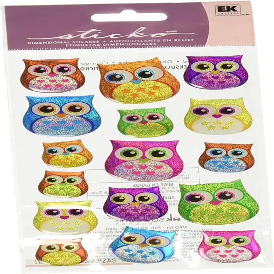 Sticko Hooters Owl Dimensional Prizm Stickers {1}