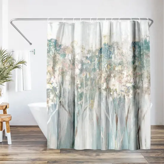 Americanflat 71" x 74" Shower Curtain, Dewy Iii by PI Creative Art {1}