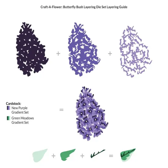 Craft-A-Flower: Butterfly Bush Layering Die Set {3}