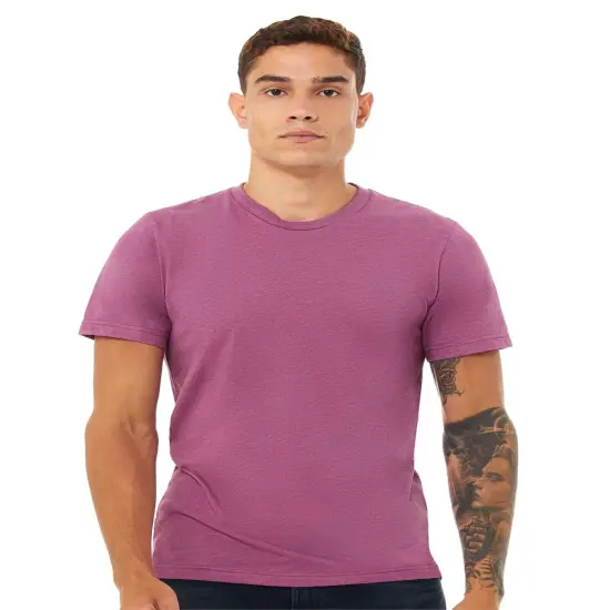 BELLA + CANVAS&reg; CVC Jersey Crewneck Short Sleeve T-Shirt Heather magenta {1}