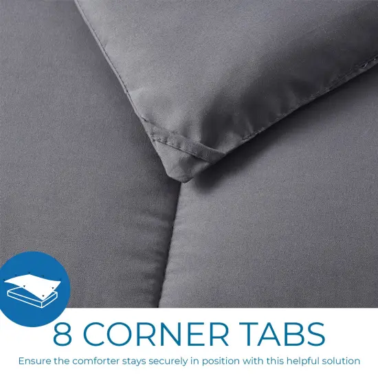 Nestl Down Alternative Comforter Grey {4}