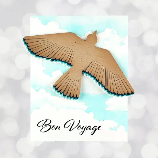 Cloudy Day 3D Embossing Folder {3}