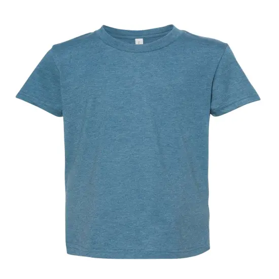 BELLA + CANVAS&reg; Youth CVC Jersey Crew Neck Short Sleeve Tee - 3001YCVC Heather deep teal {1}