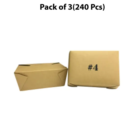 Take-Out Container Kraft -4 | disposable food packaging | RAHEEV&reg; {1}