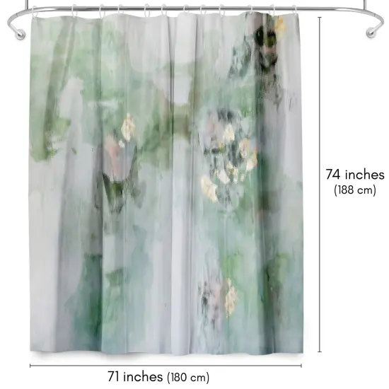 Americanflat 71" x 74" Shower Curtain, Leaf It Alone by Christine Olmstead {2}